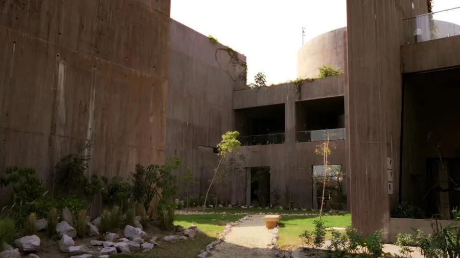Arquitectura del patio del museo