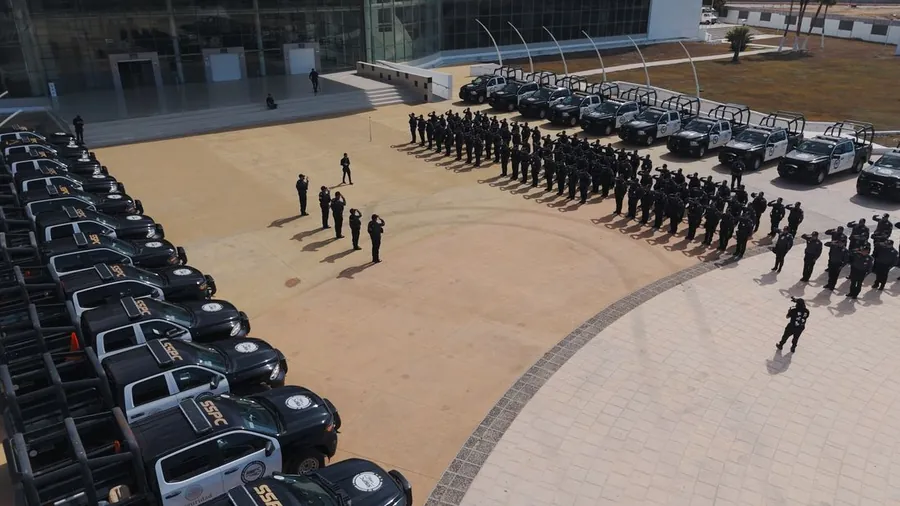 Ceremonia de fuerzas de seguridad